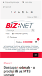 Mobile Screenshot of biznet.rs
